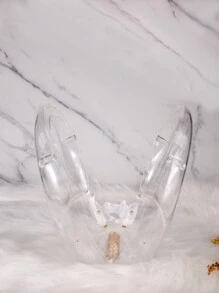 Lunar-Shaped Transparent Acrylic Handbag For Holiday, Leisure And Simplicity Style - Clear - View 9