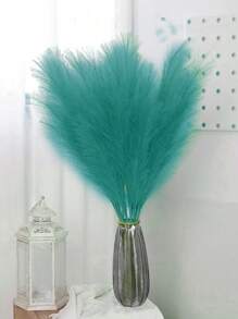 10 pezzi / 20 pezzi - Erba di Pampas artificiale alta 55 cm / 21,65 pollici, erba finta morbida, grande ramo di Pampas finto, riempitivo per vasi, per composizioni floreali, decorazioni per la casa, la cucina, lo stile bohémien, la stanza, il matrimonio, le feste, San Valentino (blu menta), San Valentino, regalo, laurea, autunno