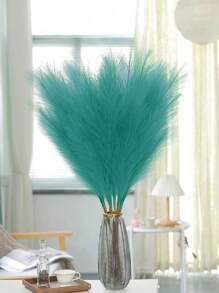 10 pezzi / 20 pezzi - Erba di Pampas artificiale alta 55 cm / 21,65 pollici, erba finta morbida, grande ramo di Pampas finto, riempitivo per vasi, per composizioni floreali, decorazioni per la casa, la cucina, lo stile bohémien, la stanza, il matrimonio, le feste, San Valentino (blu menta), San Valentino, regalo, laurea, autunno