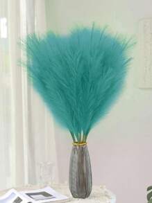 10 pezzi / 20 pezzi - Erba di Pampas artificiale alta 55 cm / 21,65 pollici, erba finta morbida, grande ramo di Pampas finto, riempitivo per vasi, per composizioni floreali, decorazioni per la casa, la cucina, lo stile bohémien, la stanza, il matrimonio, le feste, San Valentino (blu menta), San Valentino, regalo, laurea, autunno
