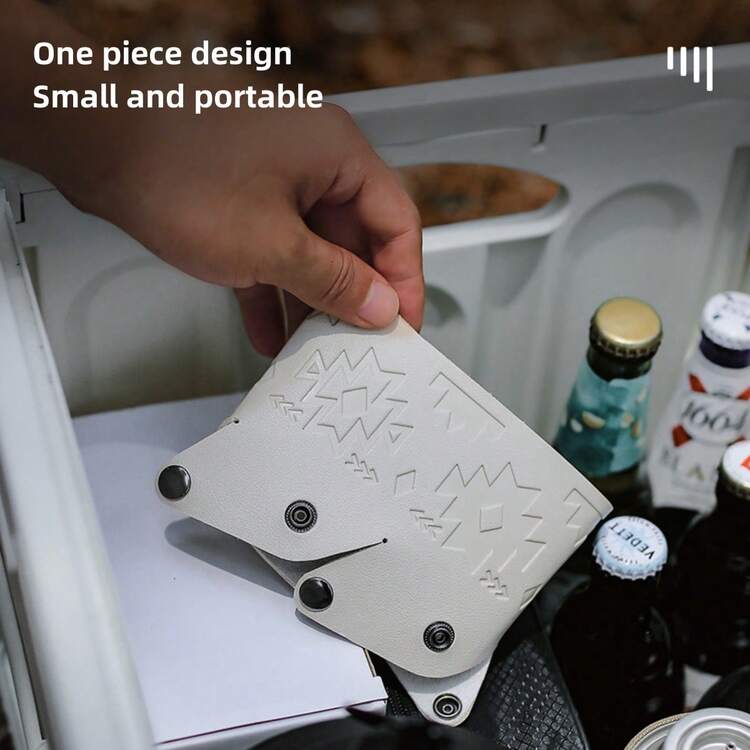 1入組白色便攜式戶外露營燃料氣罐罩,方形燃氣罐保護器,適用於露營儲物箱 - 白色 - 查看 5