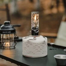 1pc White Portable Outdoor Camping Fuel Canister Cover, Square Shape Gas Cylinder Protector For Camping Storage Box - White - View 7