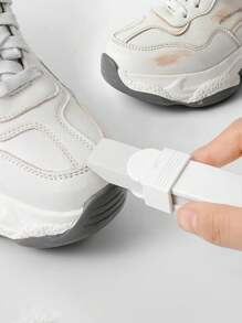 1 Miếng Giày Cục tẩy , Da Và Nhung Giày Làm sạch Và Quan tâm Giày Tỏa sáng , Khử nhiễm Cứng Bristle Đồ chải giày - trắng - Xem 1