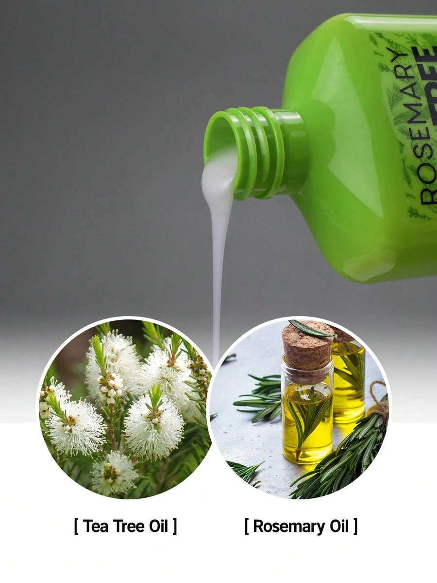 1pc, 380ml Beamarry Rosemary Tea Tree Shampoo Nourishes, Repairs