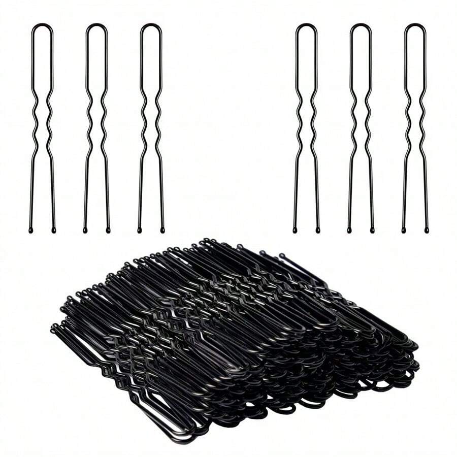 50pcs Bobby Pins Black, Hair Pins For Women Girls, Great For All Hair Types Casual - Multicolor - View 1