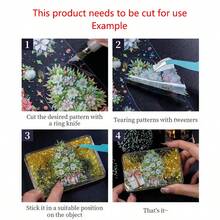 have a good day 1捲20mm*2m每色彩色寶石圖案寵物反光膠帶,用於剪貼簿、日記、diy藝術手工藝和星星照片的裝飾性膠帶 - 薄荷綠 - 查看 4