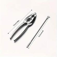 3pcs, Seafood Tools Set, Stainless Steel Crab Leg Crackers Picks Nut Forks Lobster Crackers Shell Crackers, Kitchen Accessories, Kitchen Utensil Set, Tools - Silver - View 2