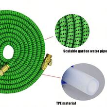 Expandable Garden Hose 3x Stretch Hosepipe For Plant Car Washing Cleaning Watering With High Pressure Spray Gun - Green Black - View 6
