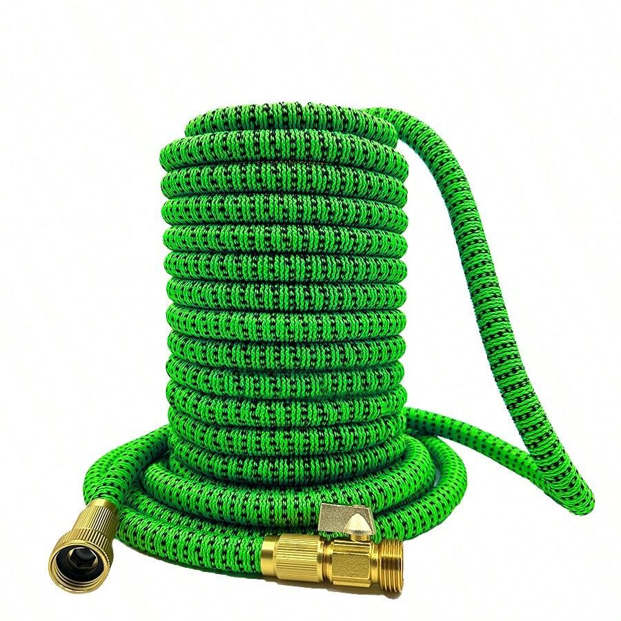 Expandable Garden Hose 3x Stretch Hosepipe For Plant Car Washing Cleaning Watering With High Pressure Spray Gun - Green Black - View 1