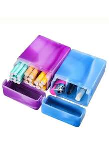 1 hộp đựng thuốc lá bằng nhựa có ngăn riêng biệt, lựa chọn lý tưởng để làm quà tặng - Màu sắc ngẫu nhiên - Nhiều màu - Xem 3