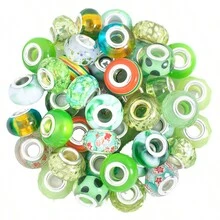 10入組混色多面剪影模仿水晶玻璃珠,適用於diy手鍊、項鍊和珠寶製作 - 混色彩珠 - 查看 5