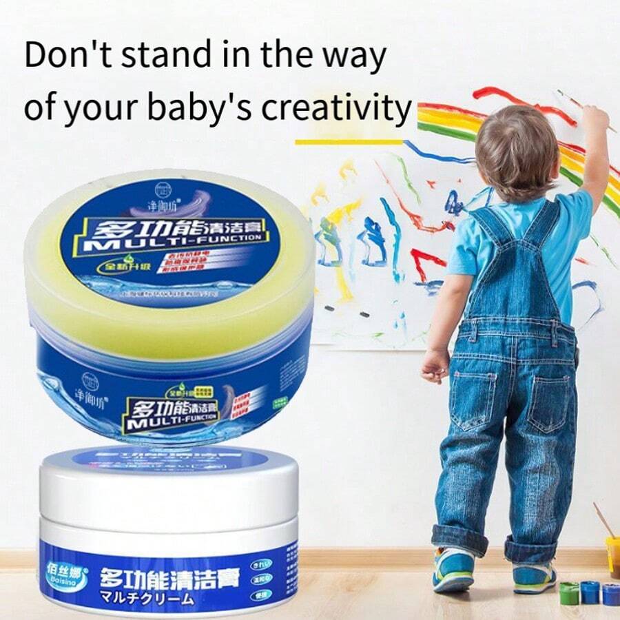 Utensilio de limpieza de paredes para eliminar suciedad, manchas, huellas y grafitis en paredes con pintura látex blanca, limpiador de pared conveniente para cocina, baño, hogar, artículos del hogar