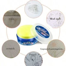 墙面清洁神器，用于去除白色乳胶漆墙上的污垢污渍、脚印、涂鸦，方便的墙面清洁剂，厨房，浴室，家庭，家居供应商 - 白色 - 查看 2