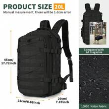 Men Functional Backpacks - 黑色 - 查看 4