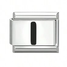 1入組信件傳統經典款模塊魅力手鐲,手工鏈接diy製作復古配飾 - 黑色 - 查看 23