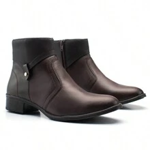 Women Ankle Boots & Booties - Cà phê nâu - Xem 3