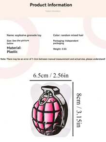 10PCS Scary Prank Toys, Imitation Bomb, Automatic Inflation Little Explosive Bag, Practical Joke Scary Package For Safety - Black and White - View 2