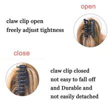 Synthetic Waterfall Long Straight Hair Claw Clip Ponytail Extension Heat Resistant Hair Piece For Women's Party - Multicolor - View 4