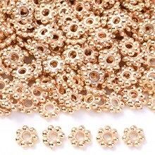 200pcs/Set 6mm Flower Spacer Bead Golden CCB Snowflake Loose Spacer Beads For Jewelry Making DIY Bracelet Supplies - Snowflake - View 11