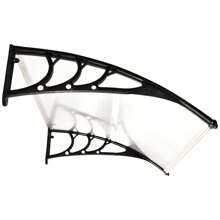 Outsunny 75x120cm Pensilina Tettoia per Balcone Porta e Finestra Impermeabile e Anti-UV in Policarbonato per Esterni - Tagli Unica - Visualizzare 6