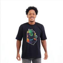 Men T-Shirts - 黑色 - 查看 1