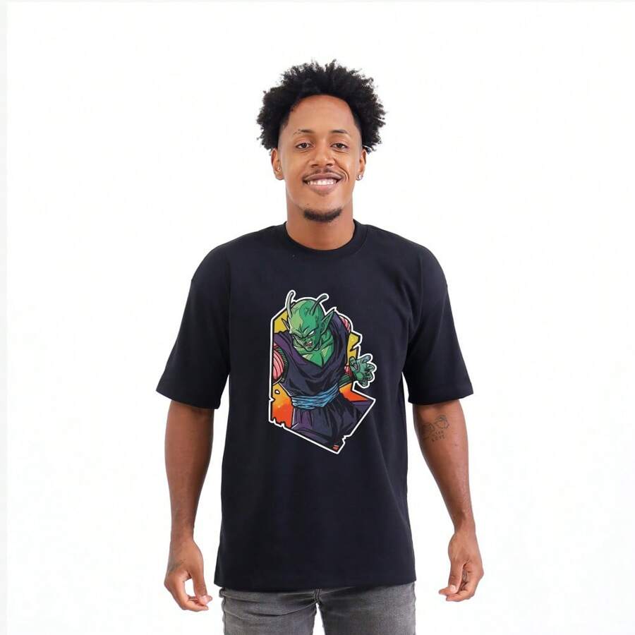 Men T-Shirts - 黑色 - 查看 1