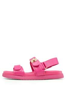 Flat Sandals For Women Comfortable Open Toe Summer Sandals Adjustable Fashion Dress Sandals Dresses For Woman - 玫紅色 - 查看 3