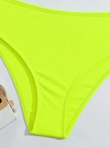 Tween Girl Summer Beach Detachable Padded Neon Bikini Set Bathing Suit