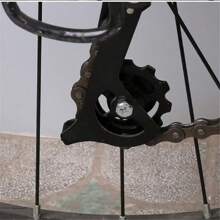 1pc Black Aluminum Alloy Bike Rear Derailleur Wheel, Bearing Anodic Cnc 11t Chain Guide Pulley For Mountain Cycling Equipment