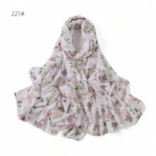 1 Miếng Của phụ nữ Mới Đúng mốt Thoáng đãng Khăn quàng cổ Với Kích thước lớn ( 175*70cm ) , Văn học & Phong cách Vintage Đầy màu sắc Hoa & Thiết kế ngọc trai , Gầy , Thoáng khí Và Mềm mại Chiffon Chất vải , Kem chống nắng Khăn đi biển , Phong cách Bohemian Đúng mốt Dây buộc tóc , Đồ trang trí Khăn quàng cổ Và Khăn choàng Đối với Giải trí , Ngày đêm , Ngoài trời , Du lịch Và Qủa tặng Đối với 2024 - Nhiều màu - Xem 14