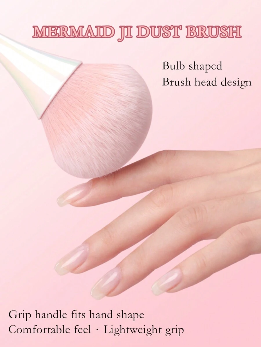 Nail Art Tool Dust Brush, Japanese Style Soft Bristle Long Handle Brush For Cleaning Desktop Dust