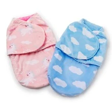 Baby Swaddling Blankets - 粉色獨角獸襁褓 - 查看 1