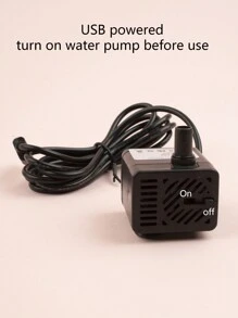 1pc White Silent Pet Smart Water Dispenser For Small-medium Sized Cats And Dogs Indoor Use - White - View 6