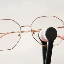 1 Miếng Kính mắt Bàn chải làm sạch Di động đa chức năng Kính Kính râm Sợi siêu mịn mặt trời Kính Khăn lau Người dọn dẹp Công cụ Phụ kiện - màu đen - Xem 3