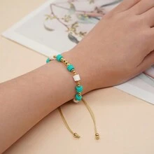 1 Miếng Phong cách Bohemian Đất sét polymer Vòng tay Dopamine Vòng tay Toàn trận Thời trang Đối với phụ nữ Mặc hàng ngày - Đầy màu sắc - Xem 9