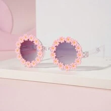 儿童可折叠小雏菊时尚眼镜，可爱便携清新时尚眼镜，适合甜蜜假期旅行 - 彩色 - 查看 5