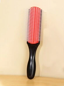 WANMEI 1支装9排尼龙发梳，男女通用，专业顺发梳，柔软刷毛，轻松梳开缠结，按摩头皮，打造蓬松效果，防静电吹风梳，干湿两用，适合日常使用，返校季、旅行度假必备。适用于女性，梳子，顺发梳，球形梳，迷你发梳套装，木梳，发梳，美发工具，发型，美发，发梳，发梳套装，梳子，卷发梳，顺发梳，女士发梳，理发师配件，理发店，美发设备 - 彩色 - 查看 10