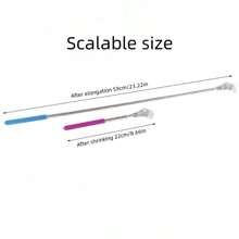 1 Piece, Retractable Stainless Steel Back Scratcher, Random Color, Back Scratcher, Back Massager - Multicolor - View 5