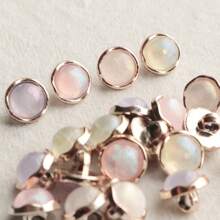10/20pcs Faux Pearl Sparkling Colorful Plastic Decorative Buckle For Sweater, Cardigan, Knitting Coat, Hand-Sewn Button Diy Jewelry Headwear Accessory Buckle - Multicolor - View 6