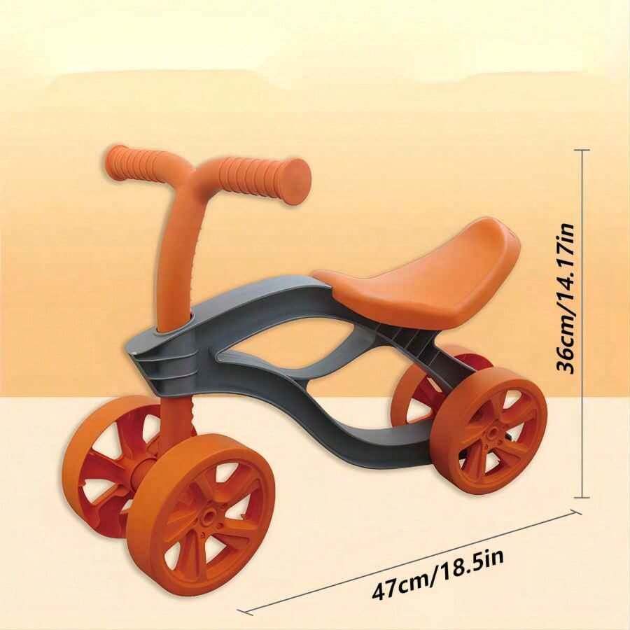 Kids Balance Bike 16 Years Old No Pedal FourWheeled Gliding Bicycle