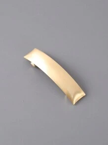 1 chiếc Kẹp tóc bằng kim loại hình chữ nhật, hình bầu dục & hình học có khóa lò xo và lớp sơn bóng sáng bóng thông thường - Nhiều màu - Xem 11