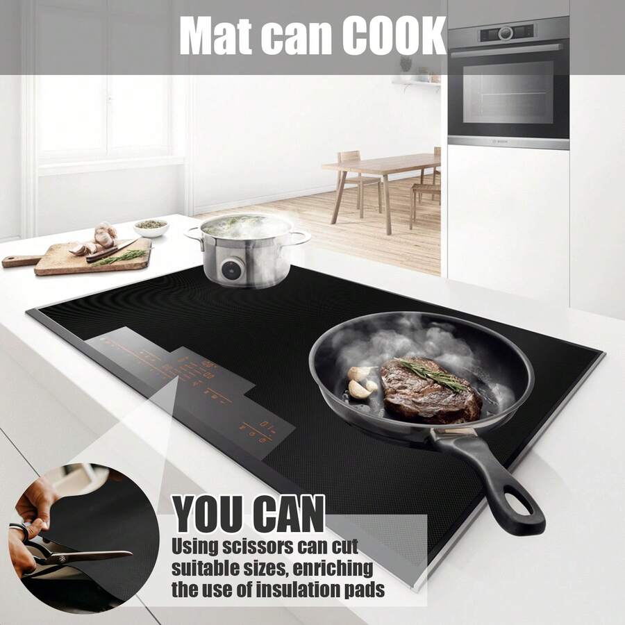 Induction Cooker Cover Silicone Induction Cooker Mat Large Nonstick