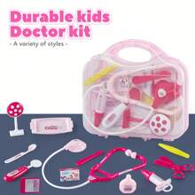 12pcs Doctor Kit For Girls, Kids Educational Dentist Kits Role Play Doctor Game Toy Set, Pretend Play Medical Set With Stethoscope Carrying Case, Little Dr Dress Up Toys For 3 4 5 6 Years Old Toddlers, Perfect Doctors Playset Pink Girl Toys Gift (Color Matching Of Accessories Is Sent Randomly)Roleplay Toys,Toy Stethoscope,Girls Doctor Set,Dentist Toy Kit,4 Year Old Girl Dress,Toys For Little Girls,Operation Game,Toddler Girls Toys,Doctor Costume,Dentist,Doctor Set,Doctor - Pink - View 1
