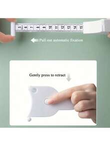 1pc Mini Tape Measure Leather Ruler Soft Ruler Measures Height Meter Ruler Multi-Function High-Precision 78.74inch Meter Cute Measure Waist Circumference Chest Circumference Measure Clothes - White - View 4