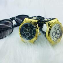 Reloj Cronografo con Extensible de Silicona - Negro - Ver 9