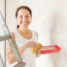1 Esponja Con Textura De Pared Para Pegar En La Pared De Yeso, Esponja Con Textura Para El Techo, Esponja De Decoración Del Hogar, Utilizada Para Reparación De Texturas Y Pintar El Techo Como Un Proyecto De Bricolaje - Amarillo - Ver 5