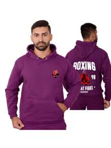 Men Sweatshirts - 紫色 - 查看 1