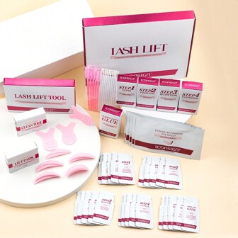 ICONSIGN Iconsign Eyelash Perm Kit Natural Curling, Eyelash Lift Set With Mini Eyelash Curler, Eyelash Lamination Kit