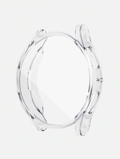 1 pieza Carcasa y protector de pantalla 2 en 1 para reloj inteligente transparente, suave y resistente a rasguños, compatible con Samsung Watch de 40mm/44mm, compatible con Samsung Galaxy Watch 4/5/6/7, accesorio protector de carcasa para reloj inteligente