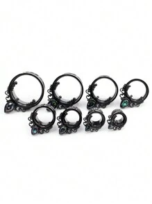 2 Stücke Ohrdehner Aus Edelstahl Mit Tropfenform, Ohr Tunnel Stöpsel, Fleisch Dehnungs Messgeräte, Unisex Körperschmuck